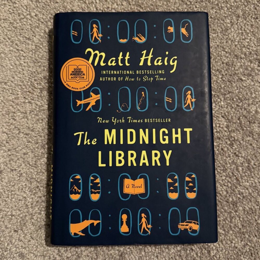 The Midnight Library by Matt Haig, Hardcover Book - LIKE NEW Condition